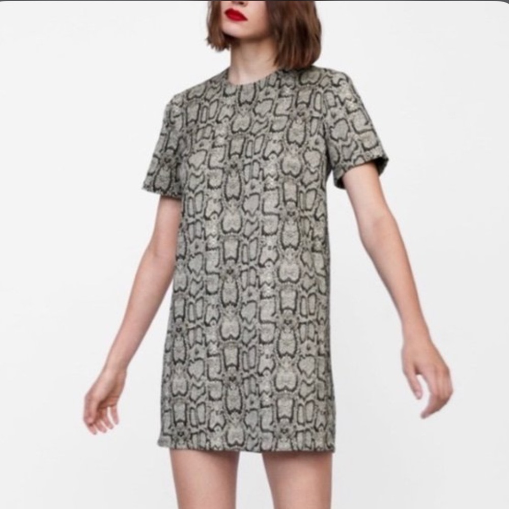 Zara Woman Python print dress- Size Small